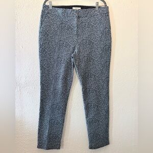 BODEN Women's 14R Abstract Blue Polka Dot Richmond 7/8 Cigarette Trouser Pants